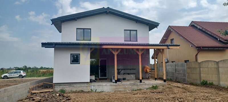 Sabareni, casa p+1E+m, 5 camere, 3 bai, terasa acoperita, CT
